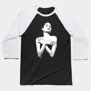 Young Angelina Jolie Baseball T-Shirt